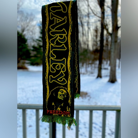 Vintage Authentic merch vintage Bob Marley woven jacquard neck scarf - Picture 2 of 4